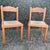 Set of 2 Early 20th Century Solid Wood Rush Seat Dining Chairs For Sale - Image 14 of 14