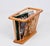 Mid-Century Danish Modern Solid Oak Rectangular Magazine Rack, 1970s For Sale - Image 16 of 18