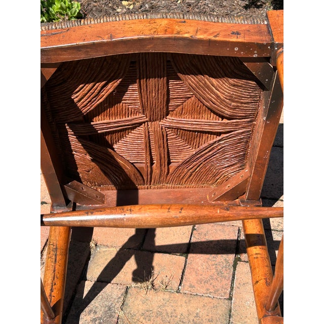 Ladderback Rush Seat Dining Chairs -Set of 10 For Sale - Image 10 of 17