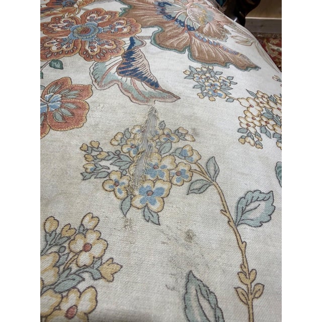 Louis Philippe Chaise Lounge in Carved Walnut For Sale - Image 5 of 9