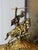 French Provincial Vintage Rococo Revival Style Brass Mantel Clock, Mid–Late 20th Century For Sale - Image 3 of 14