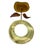 1970s Mid-Century Modern Brutalist Handcrafted Flower Sculpture Gold Red - a Pair For Sale - Image 4 of 7