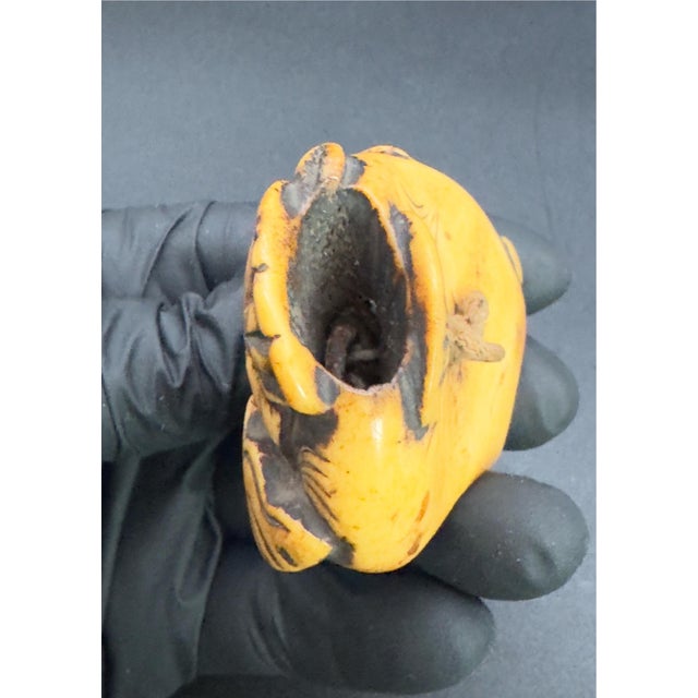 The art of Japanese netsuke originates in the 17th century. Edo Period. This Netsuke is also from the 17th Century. This...