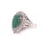 Diamond Emerald Ring 7.50 TCW 18 Karat GIA Certified, Size 6.5 For Sale - Image 4 of 10