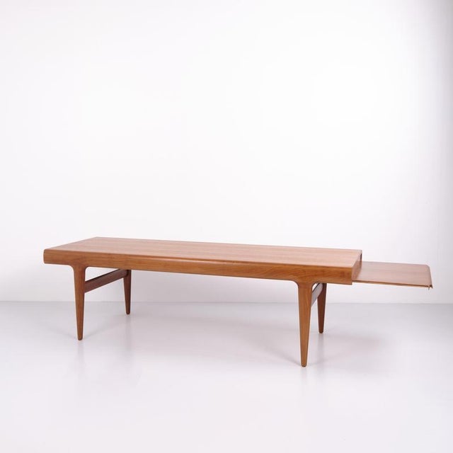 Teak Coffee Table with Built-in Drawers by Johannes Andersen for Uldum Møbelfabrik, 1960s For Sale - Image 8 of 12