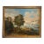 19th Century Beautiful Oil Painting of Figures and Vessels on a Lake For Sale