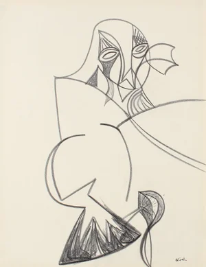 Abstracted Figure Drawing by M. Di Cosola