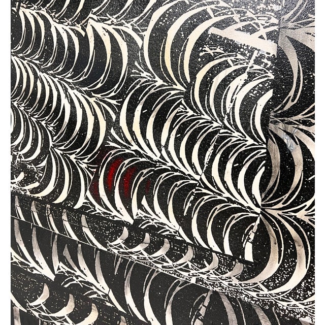 C. 1960s Alton Tobey Large Op Art Curvilinear Work For Sale - Image 4 of 7