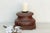 Indian Antique Teak Rounded Rosette Pedestal For Sale - Image 3 of 9