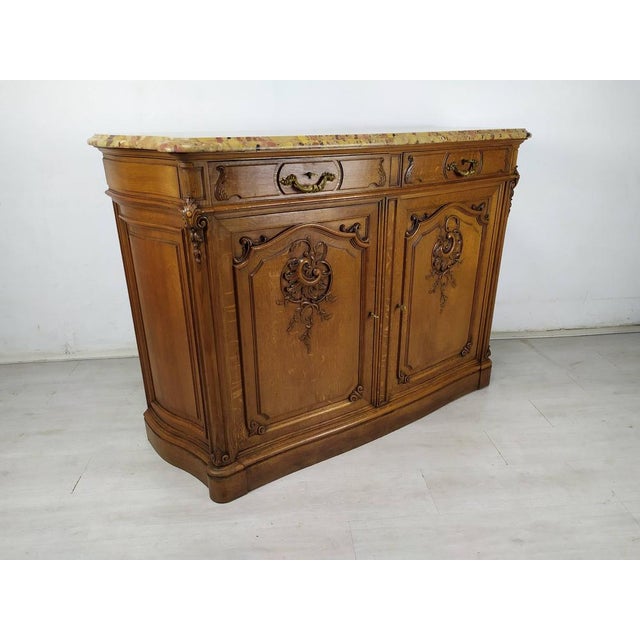 Louis XV Buffet by Mercier Chêne, 1890s For Sale - Image 4 of 18