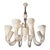 Art Deco Murano Glass Chandelier attributed to Venini, 1940s For Sale