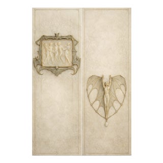 Large Art Nouveau Jewelry Study "Alabaster Oracle" – 40" X 60" Fine Art Print on Brushed Metal For Sale