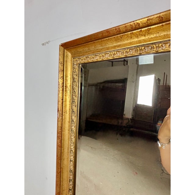 Wood Large Spanish Giltwood Wall Mirror, Mid-20th Century For Sale - Image 7 of 12