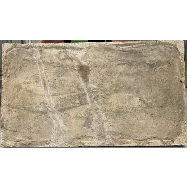 Ivory Relief Mural Sculpture with Siporex the Sower, 1970s, Plaster For Sale - Image 8 of 9