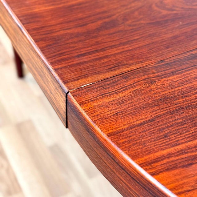 Round Dining Table in Santos Rosewood by Kai Kristiansen for Feldballes Furniture Factory, 1950s For Sale - Image 5 of 12