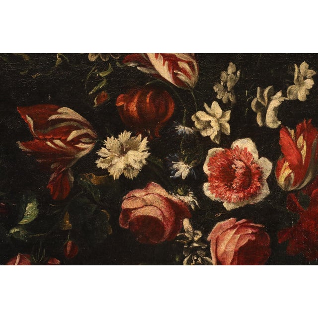 Giovanni Stanchi, Still Life with Vase of Flowers, 1680, Oil on Canvas For Sale - Image 10 of 15