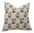 Premium Thick Linen Cushion Cover Floral Design 16x16 Inch- Kirti For Sale