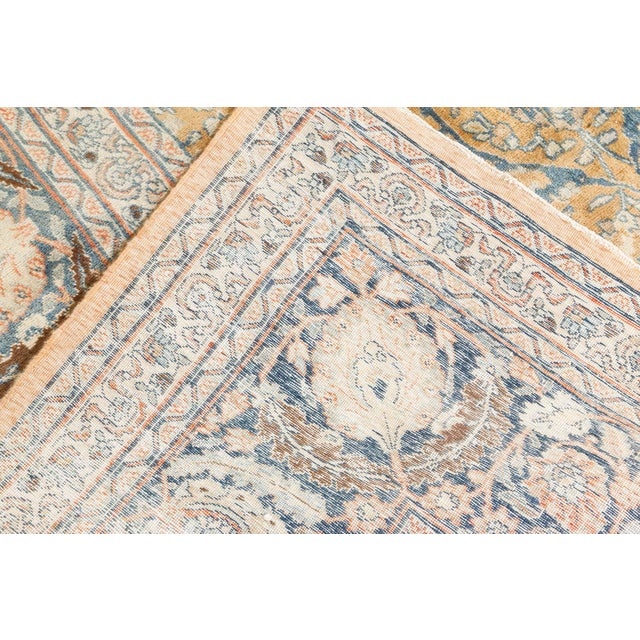 Persian Authentic Persian Tabriz Handmade Wool Rug For Sale - Image 3 of 7