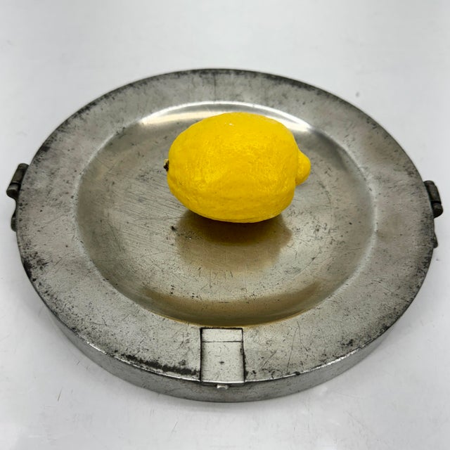 English 19th Century English Pewter Heating Dish or Hall Keys Plate. Those dish was originally used to keep dinners warm...