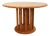 Vintage Scandinavian Pine Round Dining Table with Extensions in the style of Rainer Daumiller, 1970s For Sale