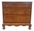 Antique Maple Wood Dresser With Teardrop Brass Hardware Chest of Drawers For Sale