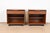 Mid-Century Modern John Kapel for Glenn of California Sculpted Walnut and Black Lacquered Nightstands, Newly Refinished For Sale - Image 3 of 12