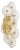 Julie Neill for Visual Comfort Signature Gianna 21" Layered Sconce in Hand-Rubbed Antique Brass with Gold Fleck Glass For Sale