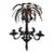 Vintage Palm Tree Two-Arm Candle Holder Wall Sconce Cast & Wrought Iron For Sale
