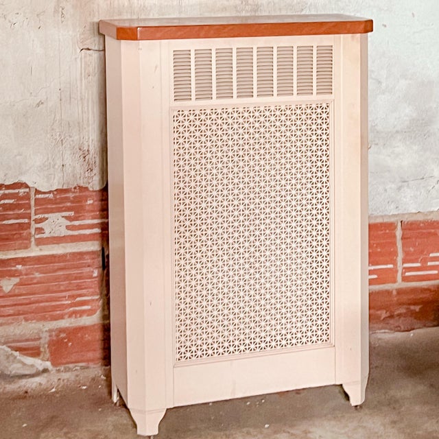 American Antique Metal Radiator Cover From a 1910 Prairie Style House For Sale - Image 3 of 11