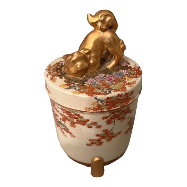 Antique Porcelain Asian Cigarette Holder For Sale