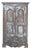 Vintage Distressed Blue Teak Wood 59 in. Tall Door Repurposed Wall Decor For Sale