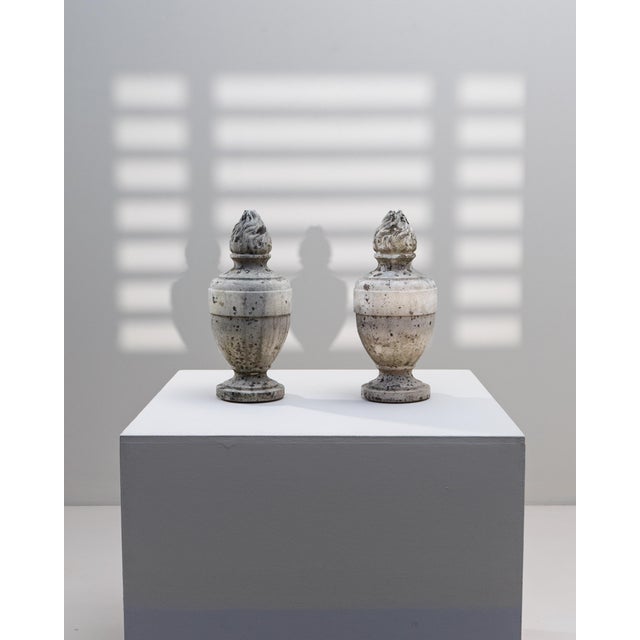 1850s Belgian Blue Stone Sculptures - A Pair For Sale - Image 13 of 18