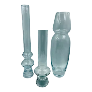 Late 20th Century Modernist Crystal Vases Marquis by Waterford- Set of 3