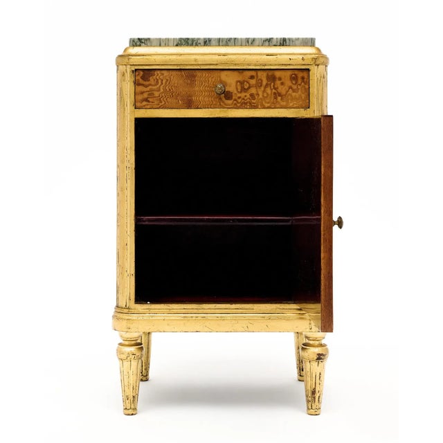 Maison Jansen Maison Jansen French Marble Top Side Tables or Night Stands Set of 2 For Sale - Image 4 of 9