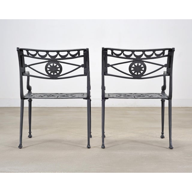 Kenneth Lynch Style Star and Dolphin Garden Table and Six Chairs For Sale - Image 18 of 18