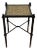 Vintage Hammered Cast Iron Woven Top Table For Sale