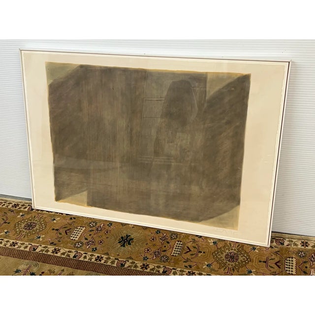 Abstract Minimalist Composition on Grayscale in Acrylic, Signed For Sale In San Francisco - Image 6 of 11