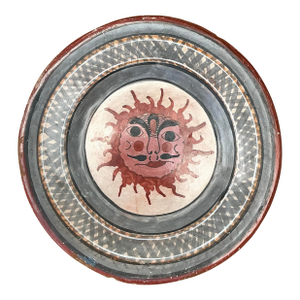 Vintage Hand Painted Sun Plate