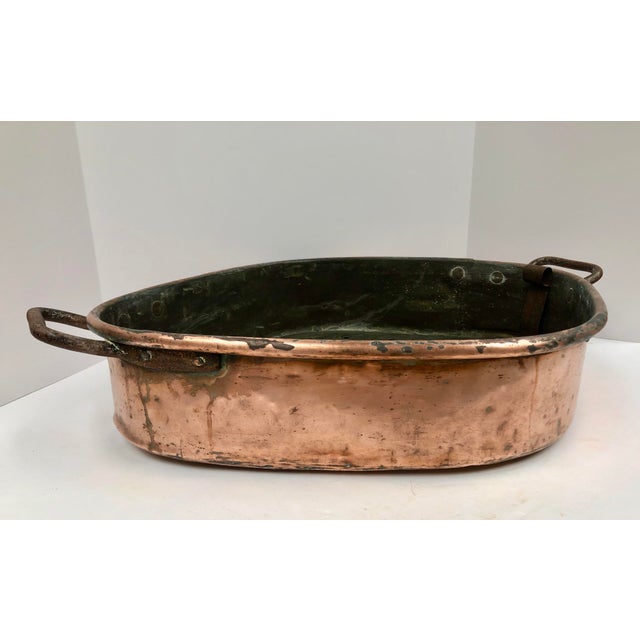 French 19th Century Copper Fish Poacher/Planter Chairish