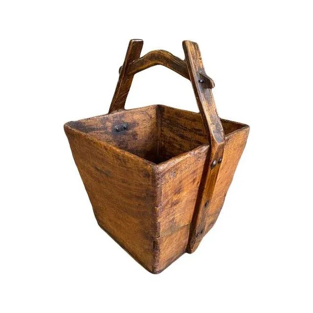 Antique Chinese Grain Bucket Chairish