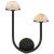 Pedra 15" Asymmetrical Right Sconce in Bronze with Alabaster Designer: Kelly Wearstler Height: 15" Extension: 4.5"...
