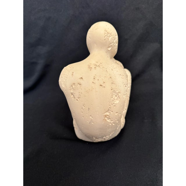 1990s Jaru Thinking Man Plaster Sculpture For Sale - Image 10 of 12