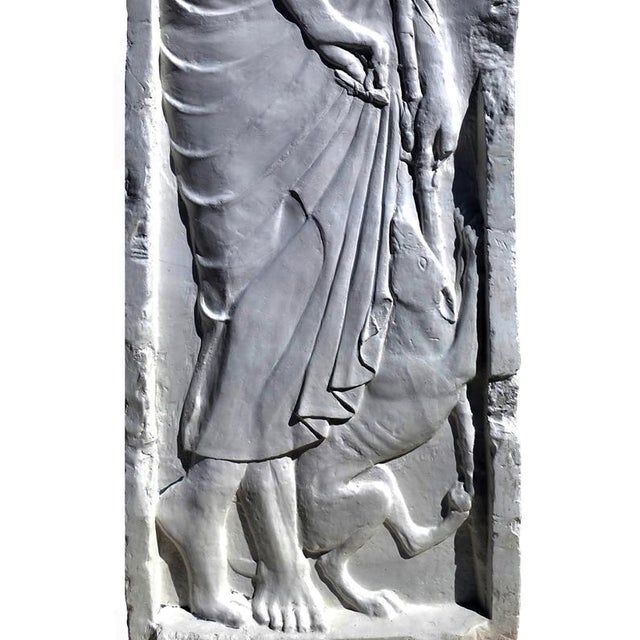 Sculpture of Stele, Alxenor of Orcomeno, 20th Century, Plaster For Sale - Image 5 of 6