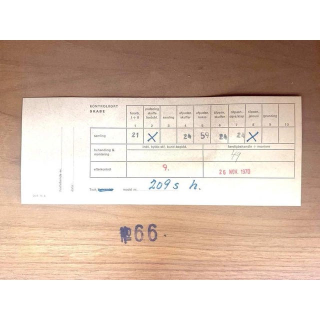 Model 209 Executive Desk by Arne Vodder for Sibast, 1970 For Sale - Image 15 of 16