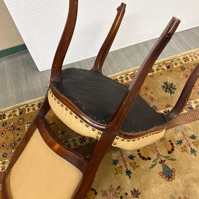 Tan Louis XV Side Chair For Sale - Image 8 of 11