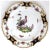 DETAILS An antique, Mecklenburg-Strelitz type plate in soft paste porcelain, with a scalloped edge, hand painted with an...
