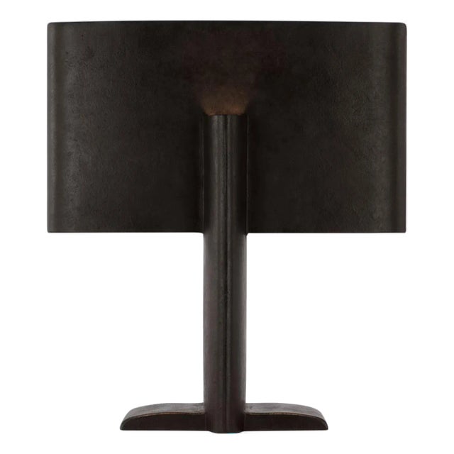 Kelly Wearstler by Visual Comfort Signature Lotura 17" Intersecting Table Lamp in Museum Black For Sale