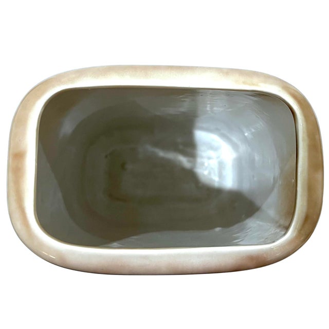 Tan Mid 20th Century Modern Porcelain Vase by F. Joseph Von Tury For Sale - Image 8 of 11