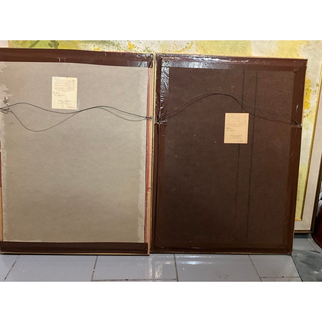 1910s Pair of Sailors Hernando Villa Mixed Media(1881-1952)...Born: Los Angeles, Ca For Sale - Image 11 of 11