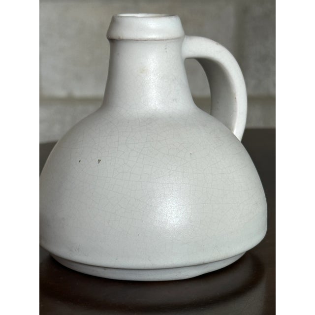1940s Nittsjö Jug Vases With Handle, Sweden- a Pair For Sale - Image 4 of 7